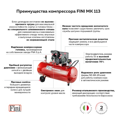 Поршневой компрессор FINI MK_113-270-5.5